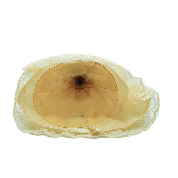 Vintage Kurt Adler Angel Tree Topper Decor Porcelain Head Arms Satin Lace Dress - Picture 7 of 12